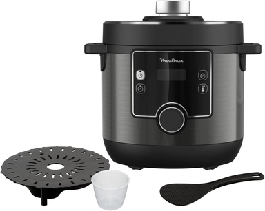 Moulinex Turbocuisine Maxi Fast Electric Pressure Cooker, 1000 - 1200 Watts, 7.5 L., Black, CE777827