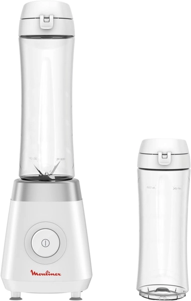 Moulinex Fresh&Go Blender 350 Watts, 1.2 L., White, LM1KJ127