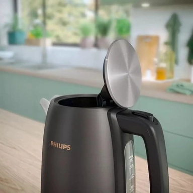 Philips Kettle, 2200-1850W, 1.7L, Black/Copper, HD9352/31