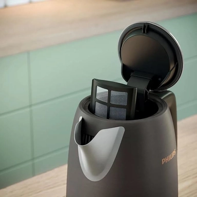 Philips Kettle, 2200-1850W, 1.7L, Black/Copper, HD9352/31