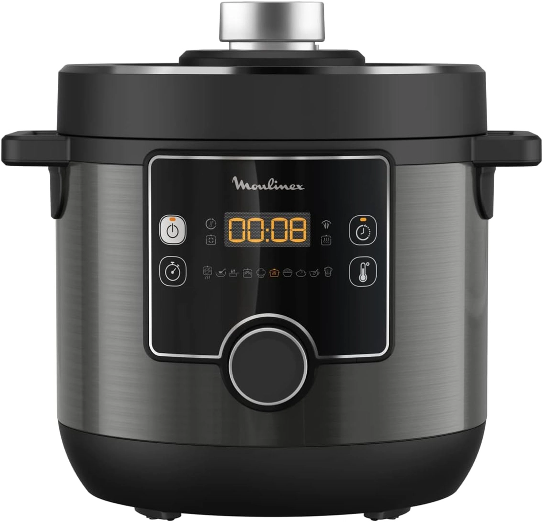 Moulinex Turbocuisine Maxi Fast Electric Pressure Cooker, 1000 - 1200 Watts, 7.5 L., Black, CE777827