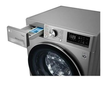 LG automatic washing machine, 8 kg, silver, front loader, WFV0812XM