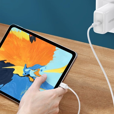 Ugreen Cable USB-C To USB-C Nylon 1M White