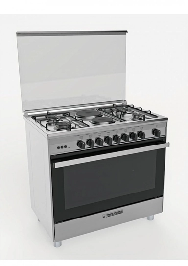 Glem Gas 60 * 90 cm. Gas / Electric Stove Steel SE966GIFS