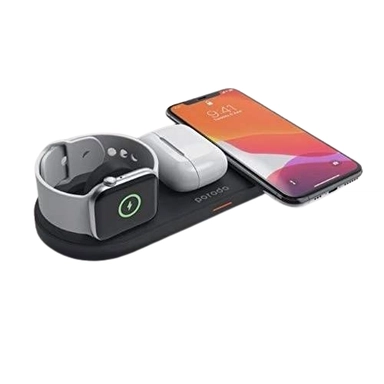 Porodo 3in1 Dual Coil Wireless Charging Dock 20W Typ-C Black