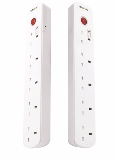 Datazone Power Extension Socket 5 Way 13 A fused 5M White