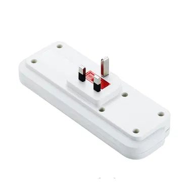 Datazone Power Socket Adapter 2 way With 2-USB Charger White