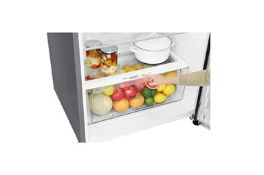 ثلاجة LG بابين 16.9 قدم فضى LT18CBBSLN