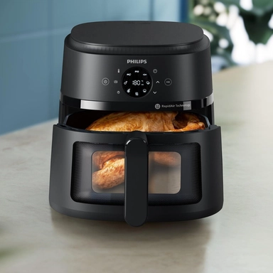 Philips Airfryer, 1700W, 6.2L, Black, NA230/00