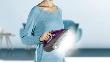 Tefal Express Steam Iron 2600 Watts, 270 ml., Ceramic Soleplate, Purple, FV2843M0