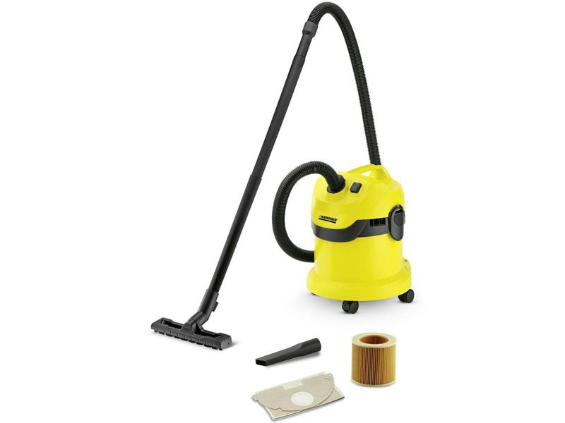 Karcher Wet and Dry Drum Vacuum Cleaner 1000 Watts, 12 Liter, Karcher WD2
