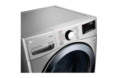غسالة LG اتوماتيك امامية 17 ك فضي استيل WF1711XMT