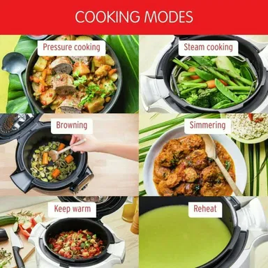 MOULINEX Cookeo + Connect Multicooker 1220 - 1450 Watts, 6 Liter, Black, CE851127