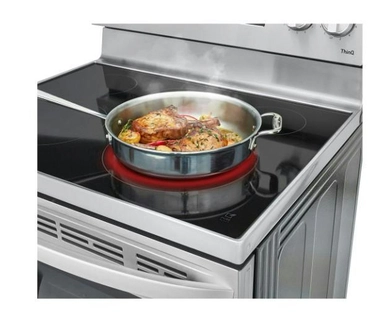 LG 6.3 cu ft. Smart Wi-Fi Enabled Fan Convection Electric Oven with Air Fry & EasyClean®, LREL6323S