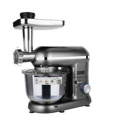 Xper Mixer 1100 Watt 4.5 L. with Meat Grinder, Silver XPSM-903MG