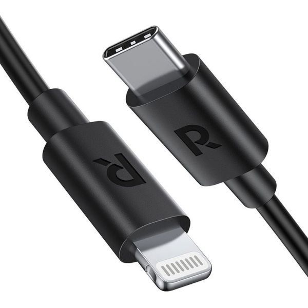 RavPower 1M Type-C to Lightning Cable Black