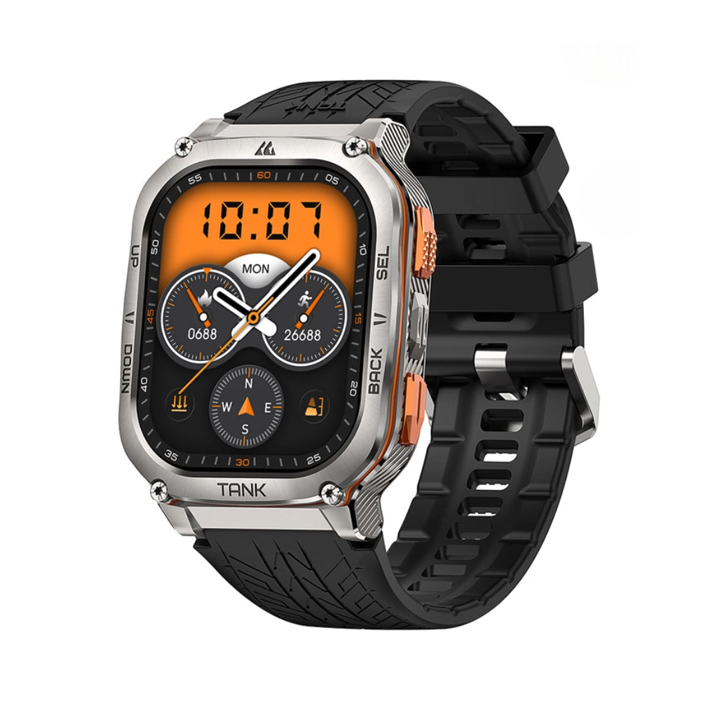 Kospet Smart Watch Tank M3 Ultra GPS 49mm BT Calling Silver
