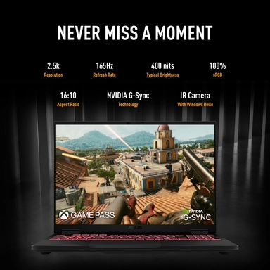 أسوس تاف ﭬيمينج F16 i7 14650HX RTX 5060 16GB 1TB 16" W11 رمادي