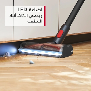 Hoover Upright Vacuum Cleaner, 0.7L, 18V, Graphite/ Red, CLSV-HPMT 