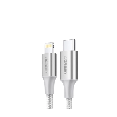 يوجرين , كابل بيانات للشحن والمزامنة من USB إلى USB-C بطول 1 متر ,أبيض