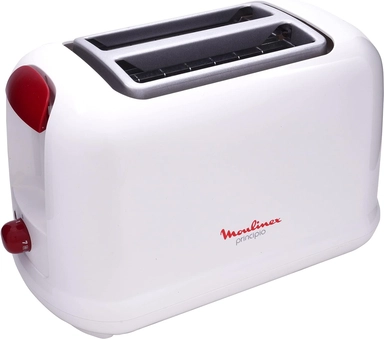 Moulinex Principio 2 Slots Toaster, 850 Watts, White, LT160127