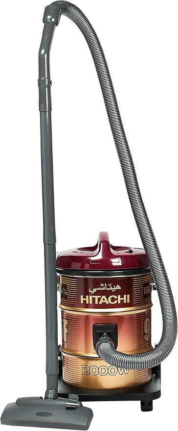 Hitachi Drum Vacuum Cleaner 18 Litre 2000 Watt Red, CV-945FWR