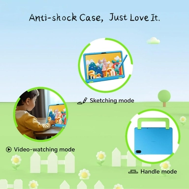 هونر، باد اكس 8 ايه، 128 جيجا، 4 جيجا، وايفاي، اصدار للاطفال، رمادي مع غطاء