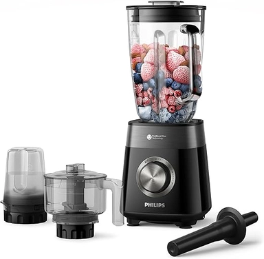 خلاط فيليبس 1200 واط 2 لتر اسود HR3033/00