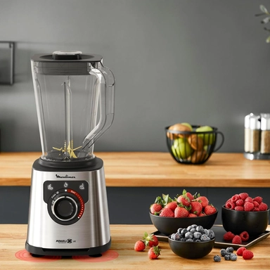 خلاط مولينكس 600 مل1200 واط فضي واسود LM88HD28