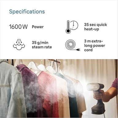 Braun Steam Iron, 1600W, Black, BRGS7077BK