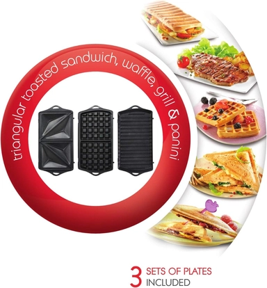 Moulinex Break Time Sandwich Maker, 700 W | Almanea