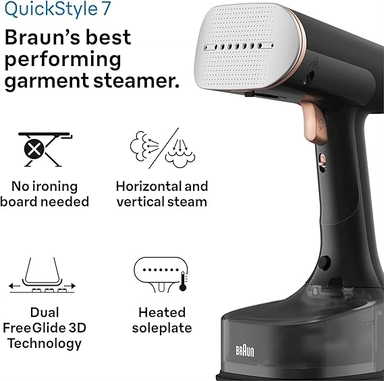 Braun Steam Iron, 1600W, Black, BRGS7077BK