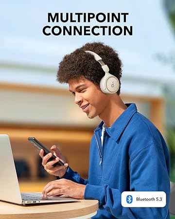 Anker Soundcore H30i On-Ear Bluetooth Headphones White