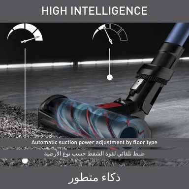 مكنسة تيفال كهربائية لاسلكية 350 واط أزرق/أسود TY98C0HO