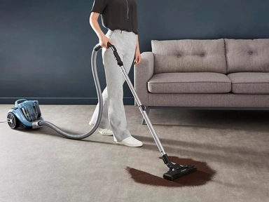 Tefal Bagless Vacuum Cleaner, 900W, Black/Blue, TW4B71HA