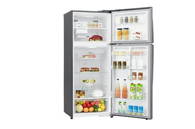 LG Top Freezer Refrigerator 15.4 CU.ft, Smart ThinQ (wifi), Inverter Linear Compressor LT17HBHSLN