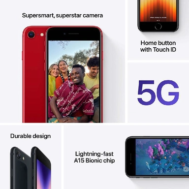 ابل ايفون اس اي 2022، 64 جيجا، 5 جي، ضوء النجوم