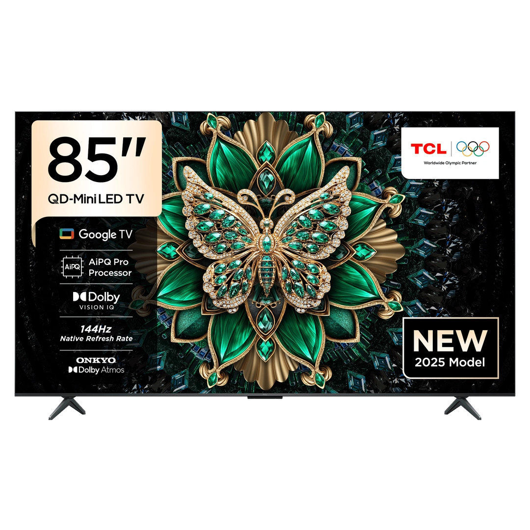 شاشة TCLسمارت 85 بوصة QD Mini LED 4k Google TV 85C6K