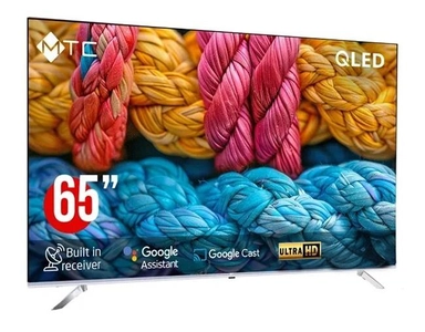 شاشة تلفزيون MTC مقاس 65 بوصة 4K UHD ذكي لوحة Google TV QLED - موديل QMT65UH700GO