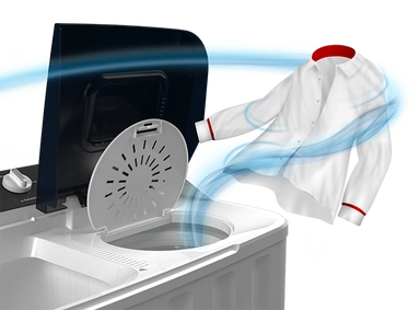 غسالة هيتاشي حوضين 8 كيلو ابيض * ازرق, LTT08JWTPFB