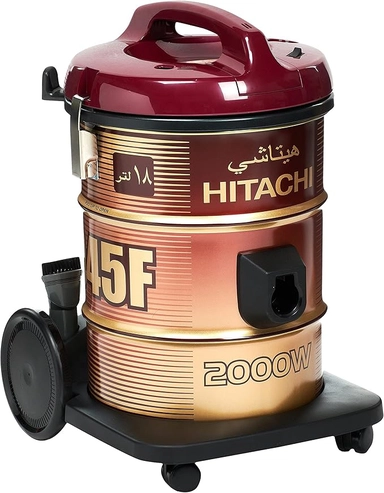 Hitachi Drum Vacuum Cleaner 18 Litre 2000 Watt Red, CV-945FWR