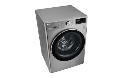 غسالة  LG اتوماتيك 9ك استيل فتحةامامية تنشيف 6 ك WSV0906XM