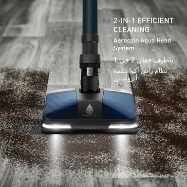 Tefal Cordless Vacuum Cleaner, 150W, Blue/Black, TY9AD3HO