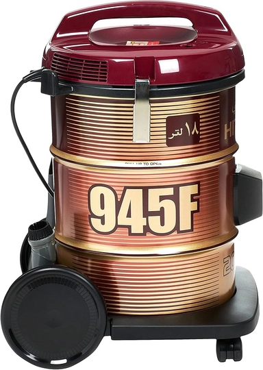 Hitachi Drum Vacuum Cleaner 18 Litre 2000 Watt Red, CV-945FWR