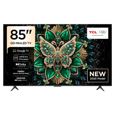 شاشة TCLسمارت 85 بوصة QD Mini LED 4k Google TV 85C6K