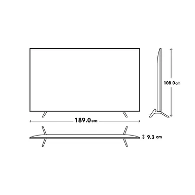 شاشة TCL سمارت 85 بوصة LED 85P745 4K