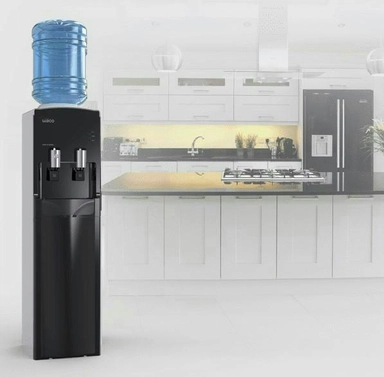 Waco Stand Water Dispenser 2 Taps, Hot / Cold, Black, W2-170BA