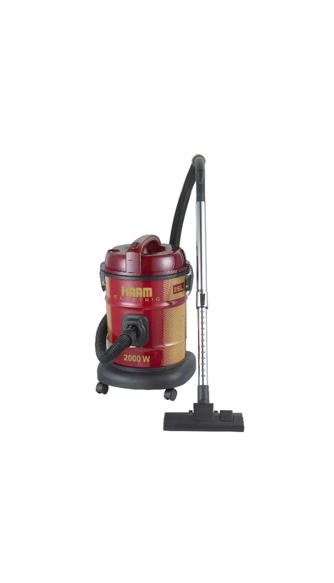 Haam Drum Vacuum Cleaner 2000 Watts, 25 Liters, HM-VC18-25