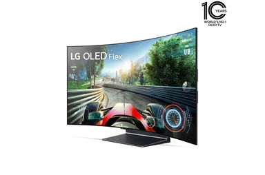 LG OLED Flex 42 Inch 4K TV Smart TV, bendable flexible screen design, SAR display, a9 Gen5 AI processor, 42LX3Q6LA