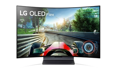 LG OLED Flex 42 Inch 4K TV Smart TV, bendable flexible screen design, SAR display, a9 Gen5 AI processor, 42LX3Q6LA